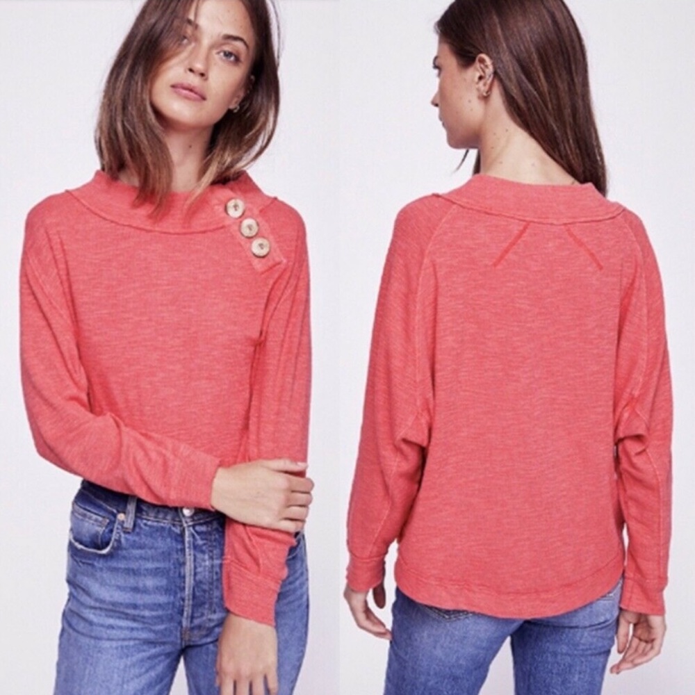 Free People Don’t Forget Me Button Top